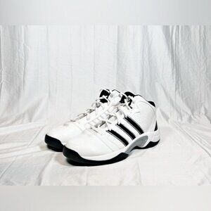 Adidas Tip Off White Leather High Top Basketball Shoes~14~